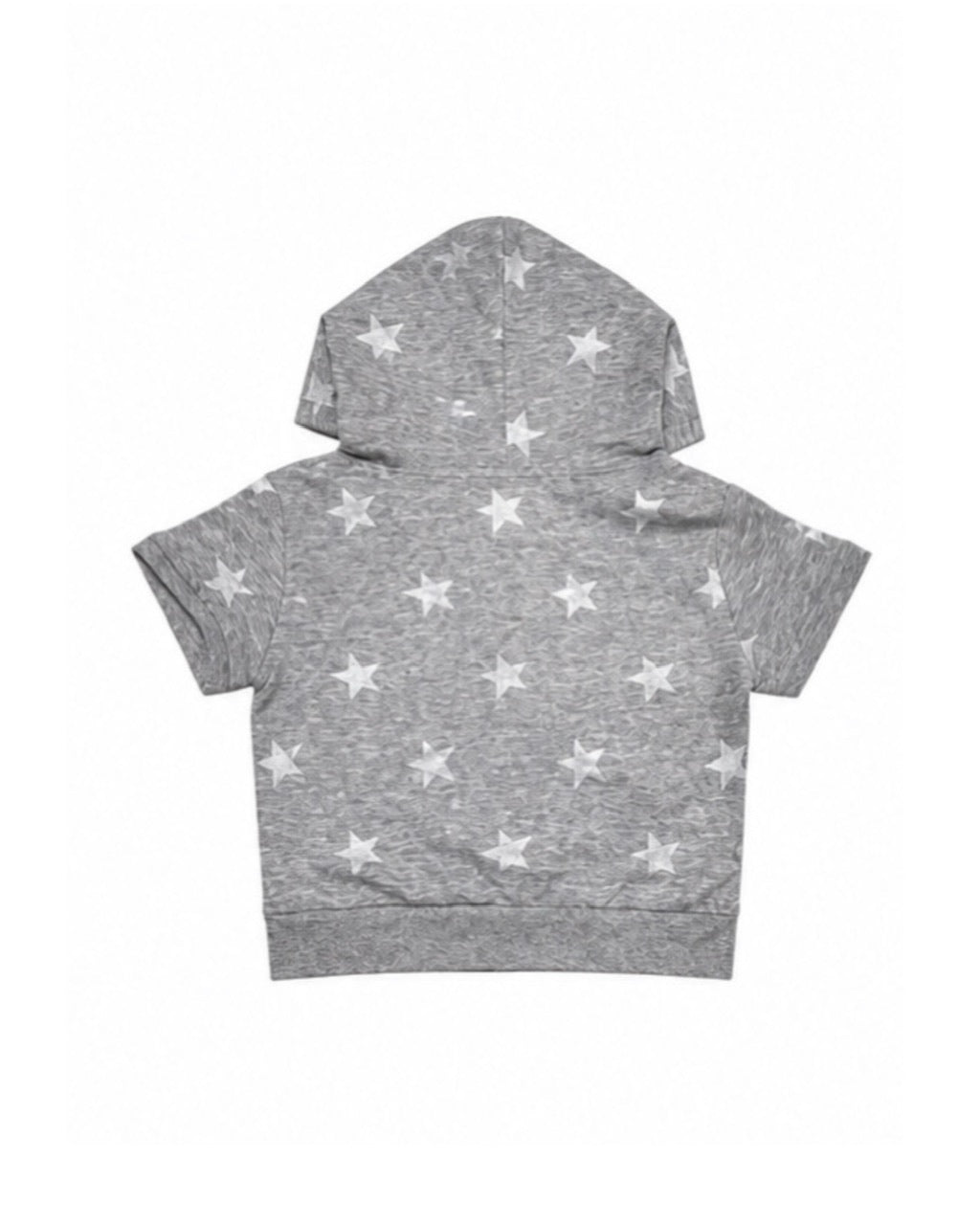 国際配送【Never mind the XU】star short sleeve zip-up hoodie