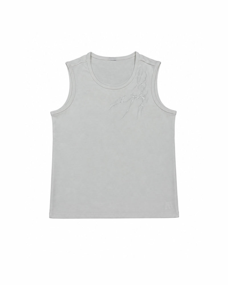 国際配送【Never mind the XU】tribal embroidered tank top (3color)
