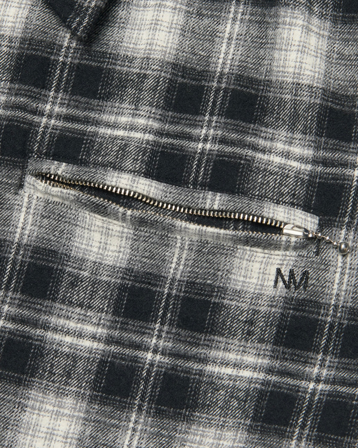 【NOMANUAL】FLANNEL FULL ZIP CHECK SHIRT