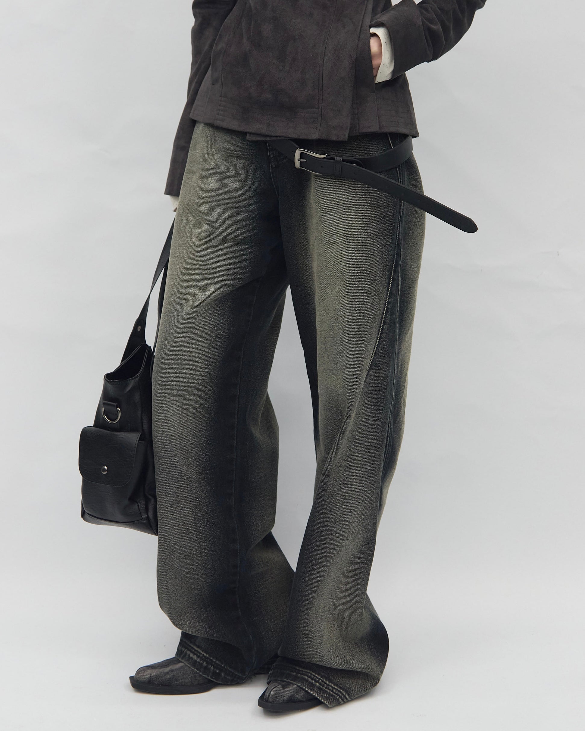 【BLR BLUER】Marked Silence Denim Pants