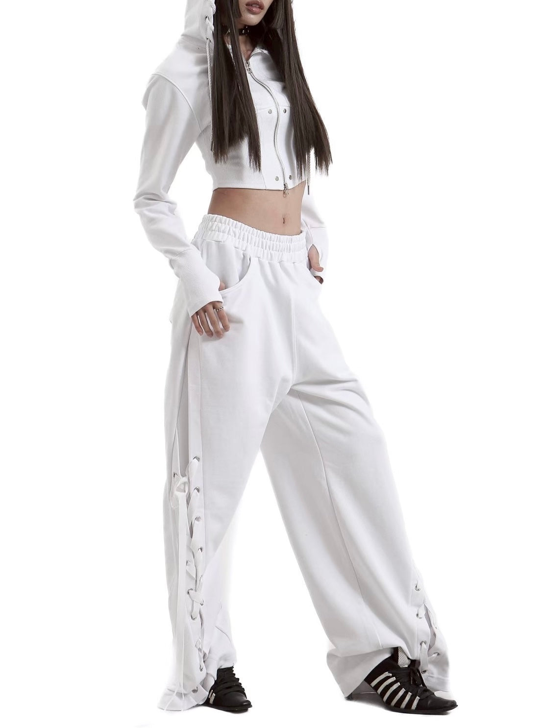 【KAIYA】tie me up sweatpants