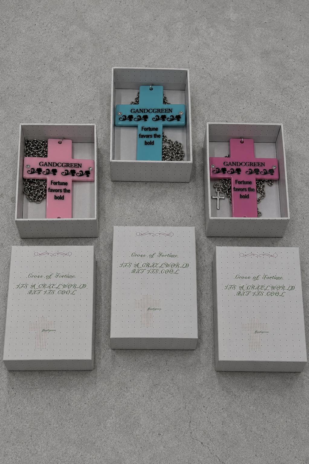 【Never mind the XU】cross fortune necklace (3color)