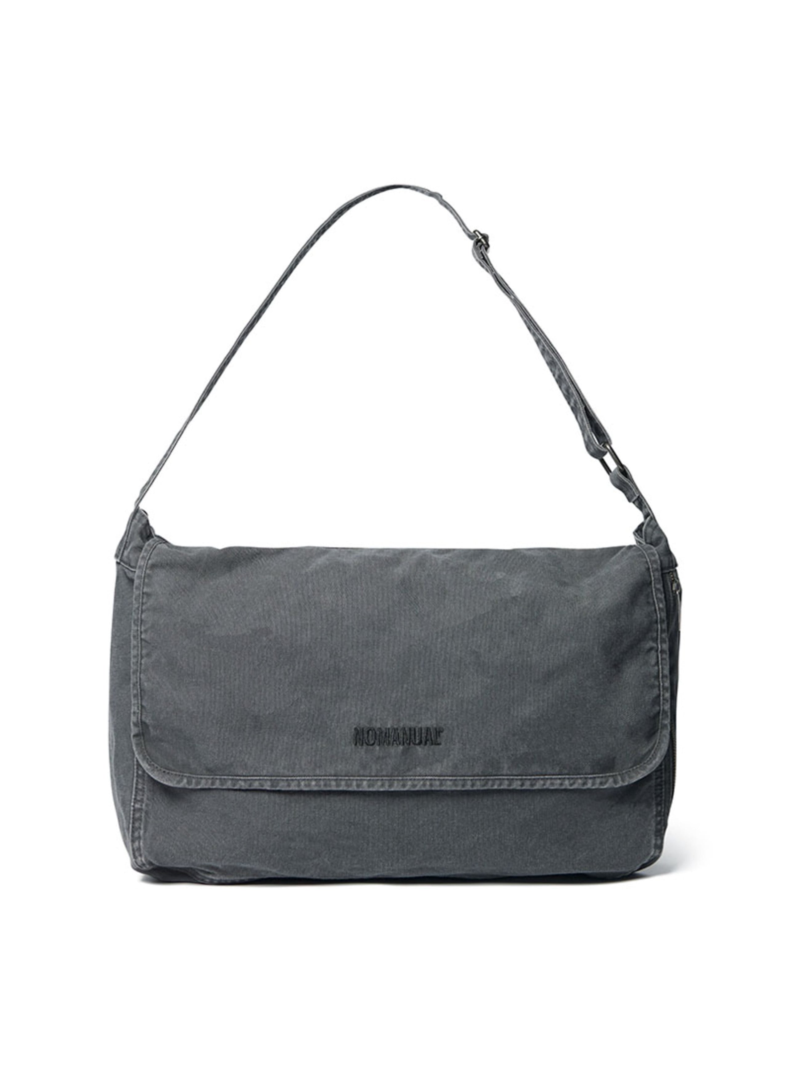 【NOMANUAL】WASHED CANVAS CROSS BAG