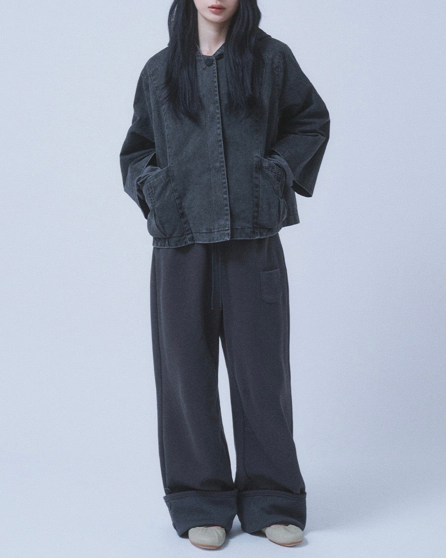 【TUOMIO】WASHED CAPE JACKET