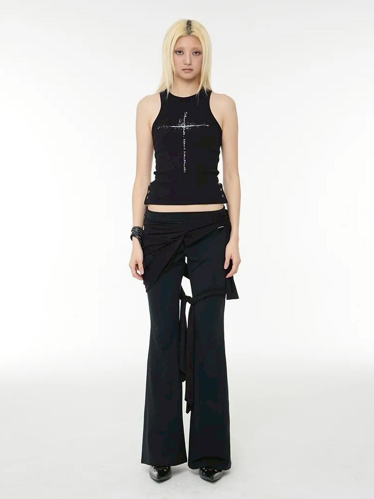 【ROCK CAKE】Side Button Sleeveless