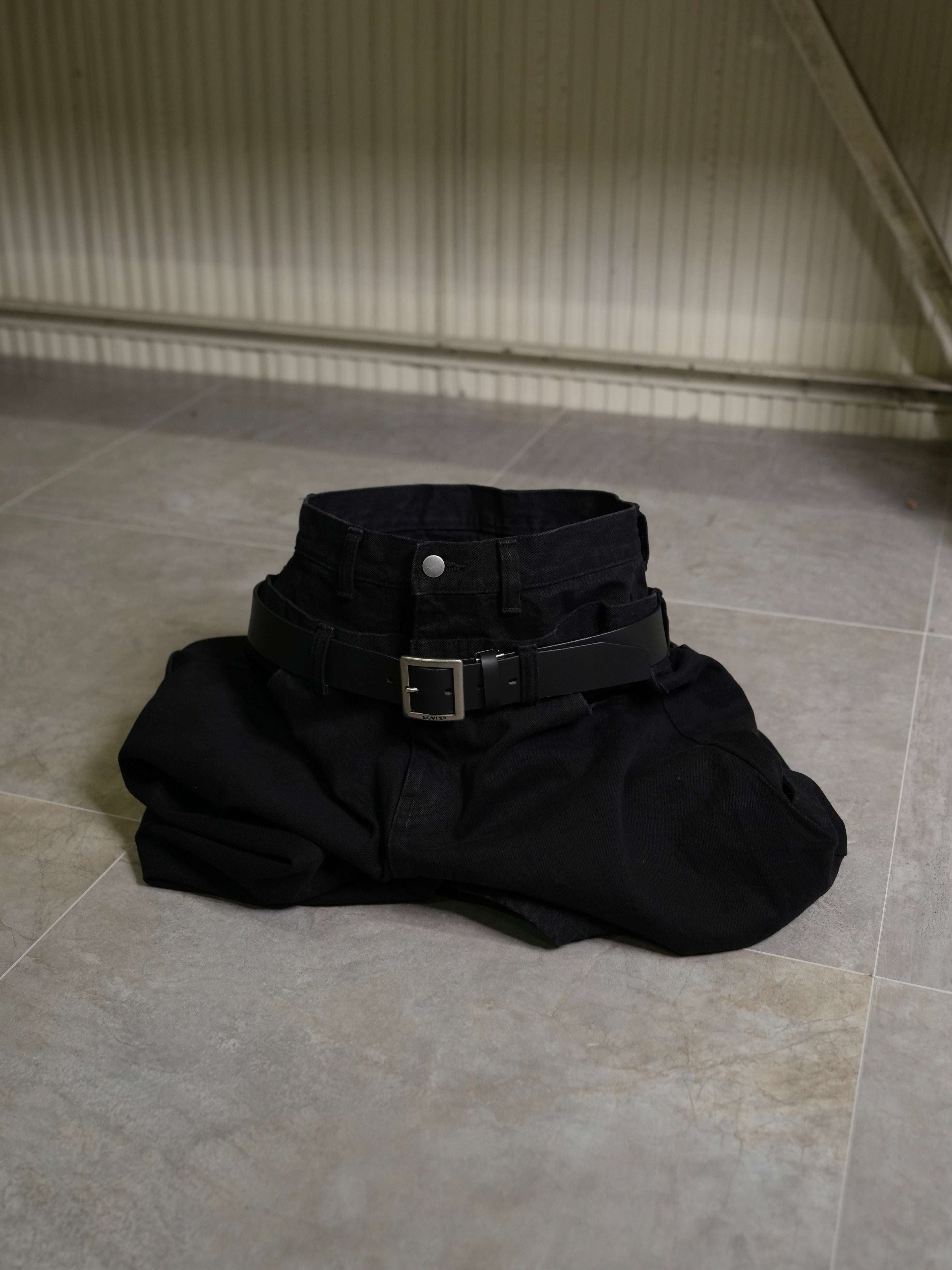 【Lee fi Ne】Double Waist Baggy Jeans