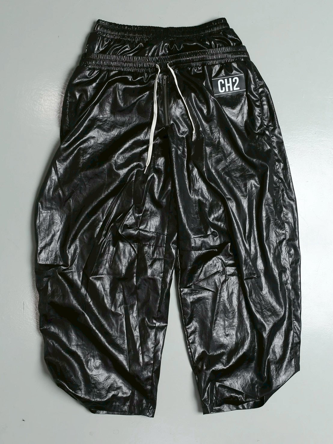 【CH2】 DOUBLE WAIST TRACK NYLON PANTS