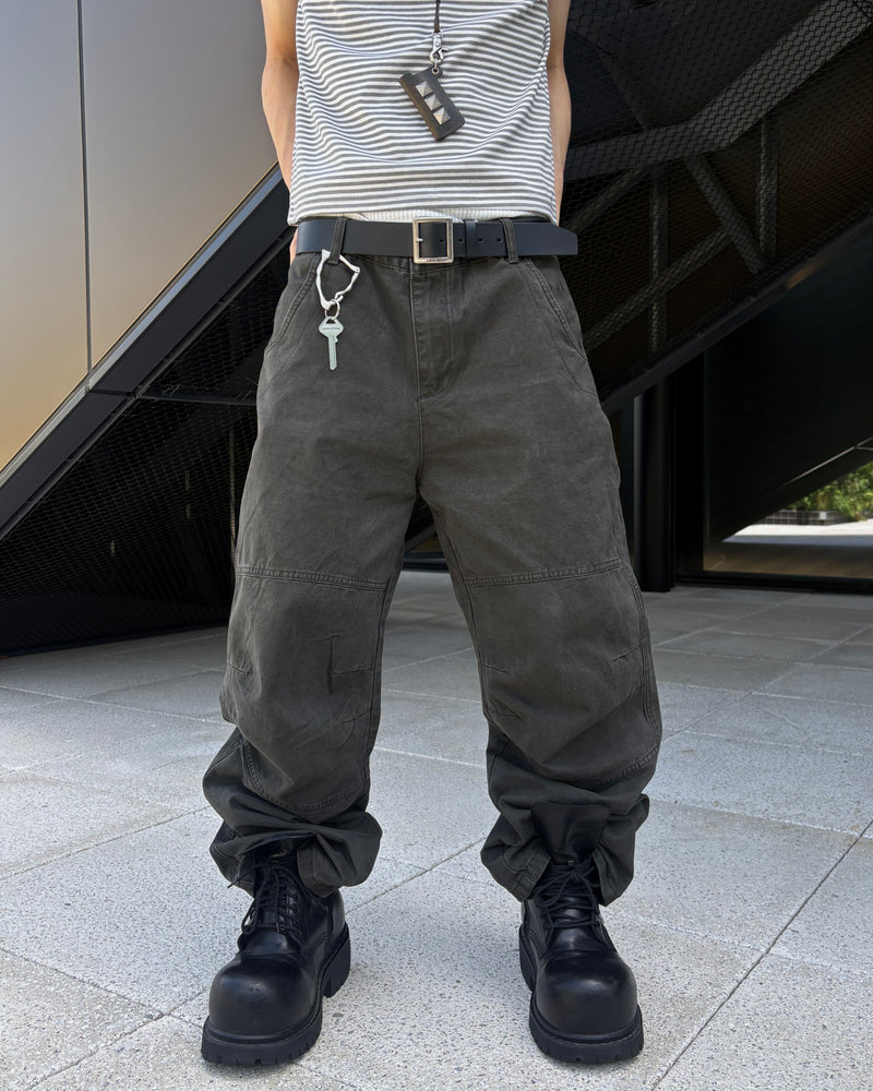 受注制【youll】Semi wide cotton pants (2color)