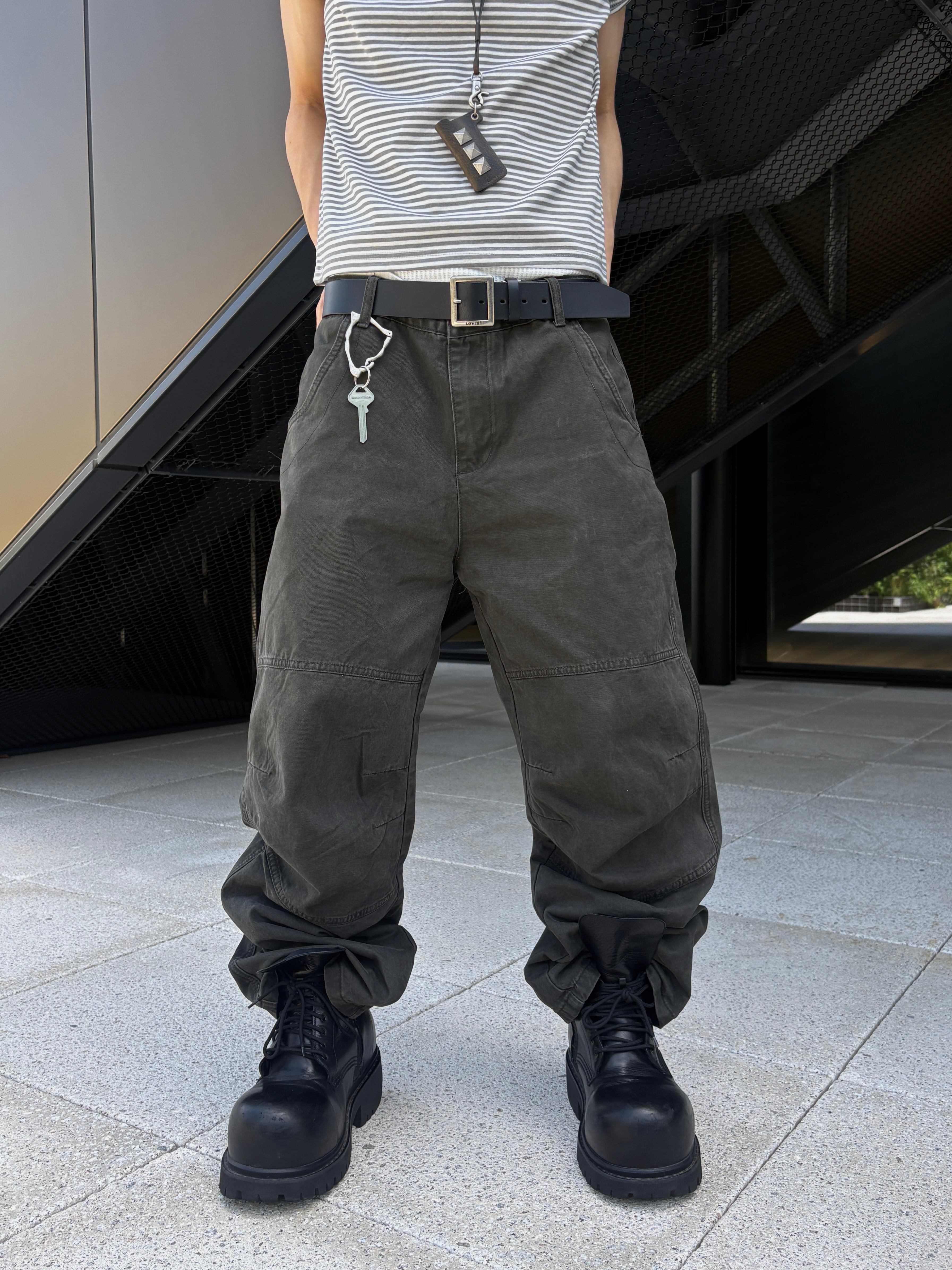 受注制【youll】Semi wide cotton pants (2color)