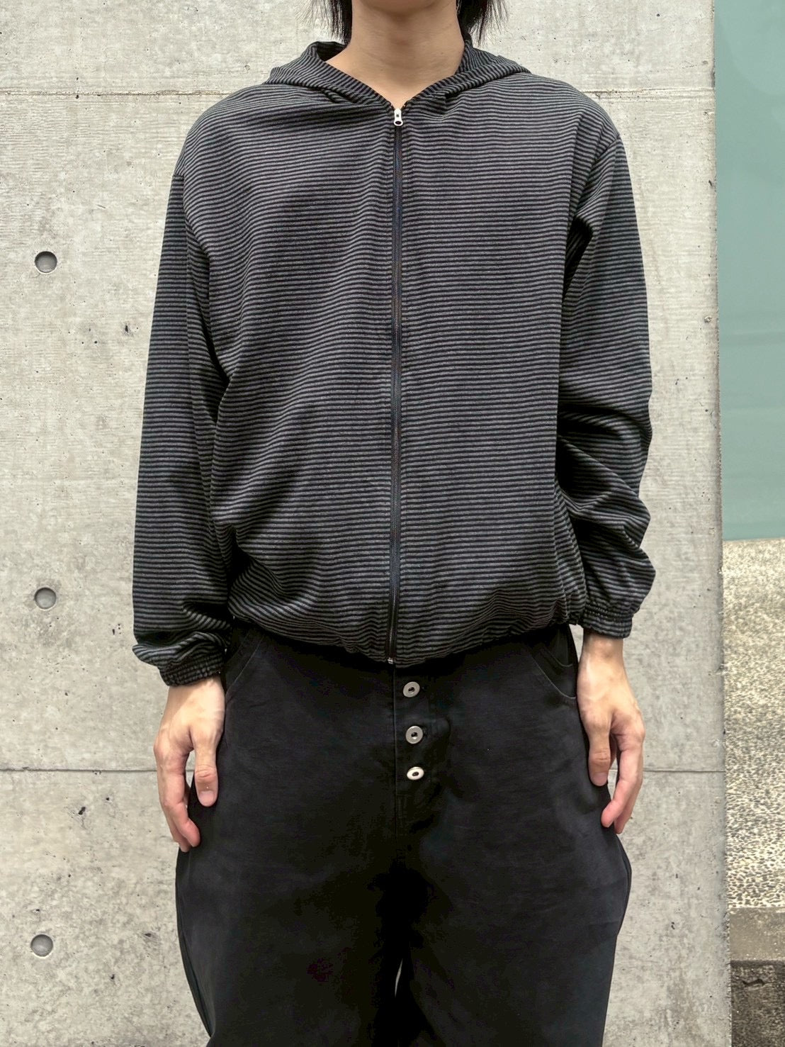 受注制【nmtc+】border zip up hoodie