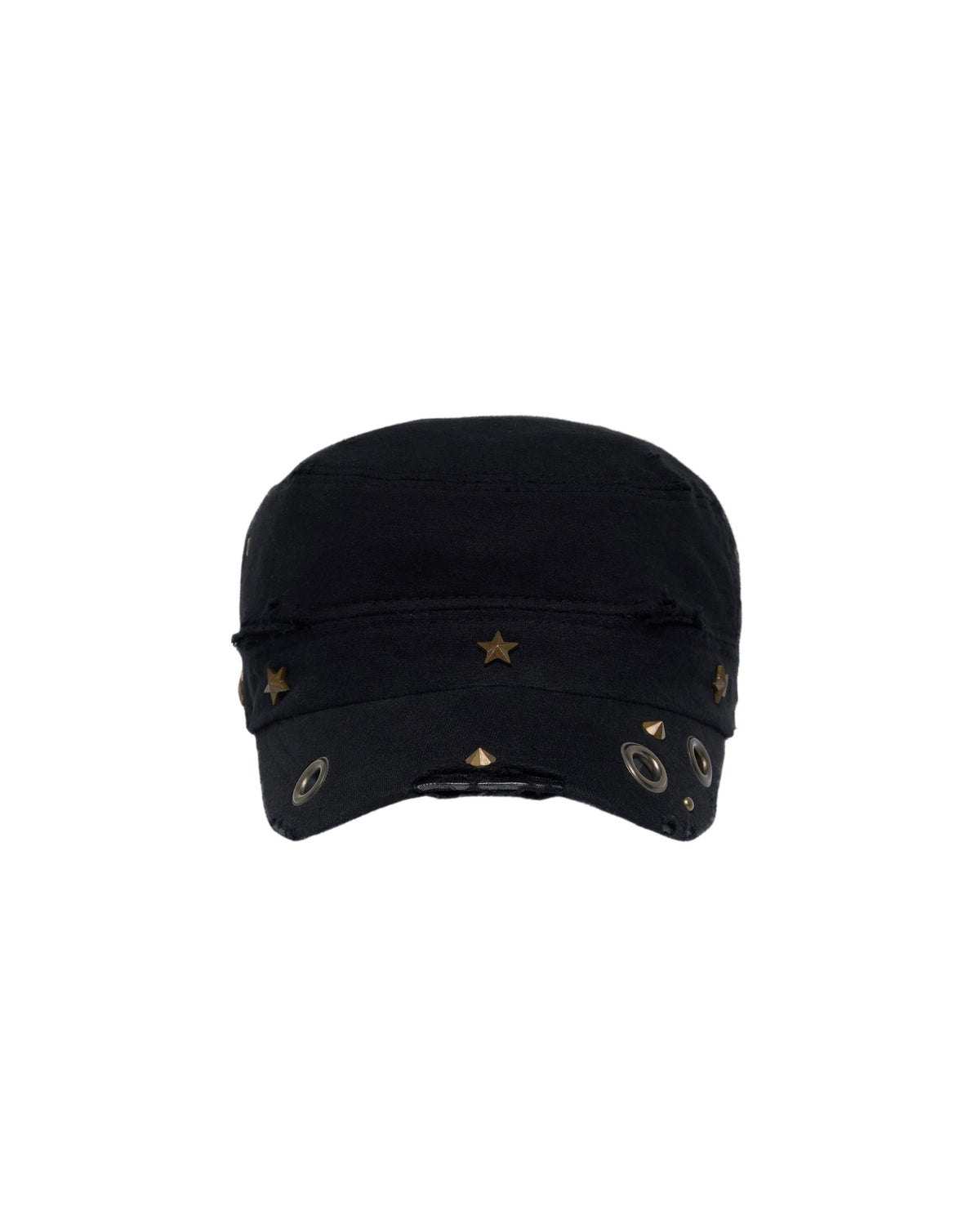 【LECYTO】Eyelet Distressed Patrol Cap
