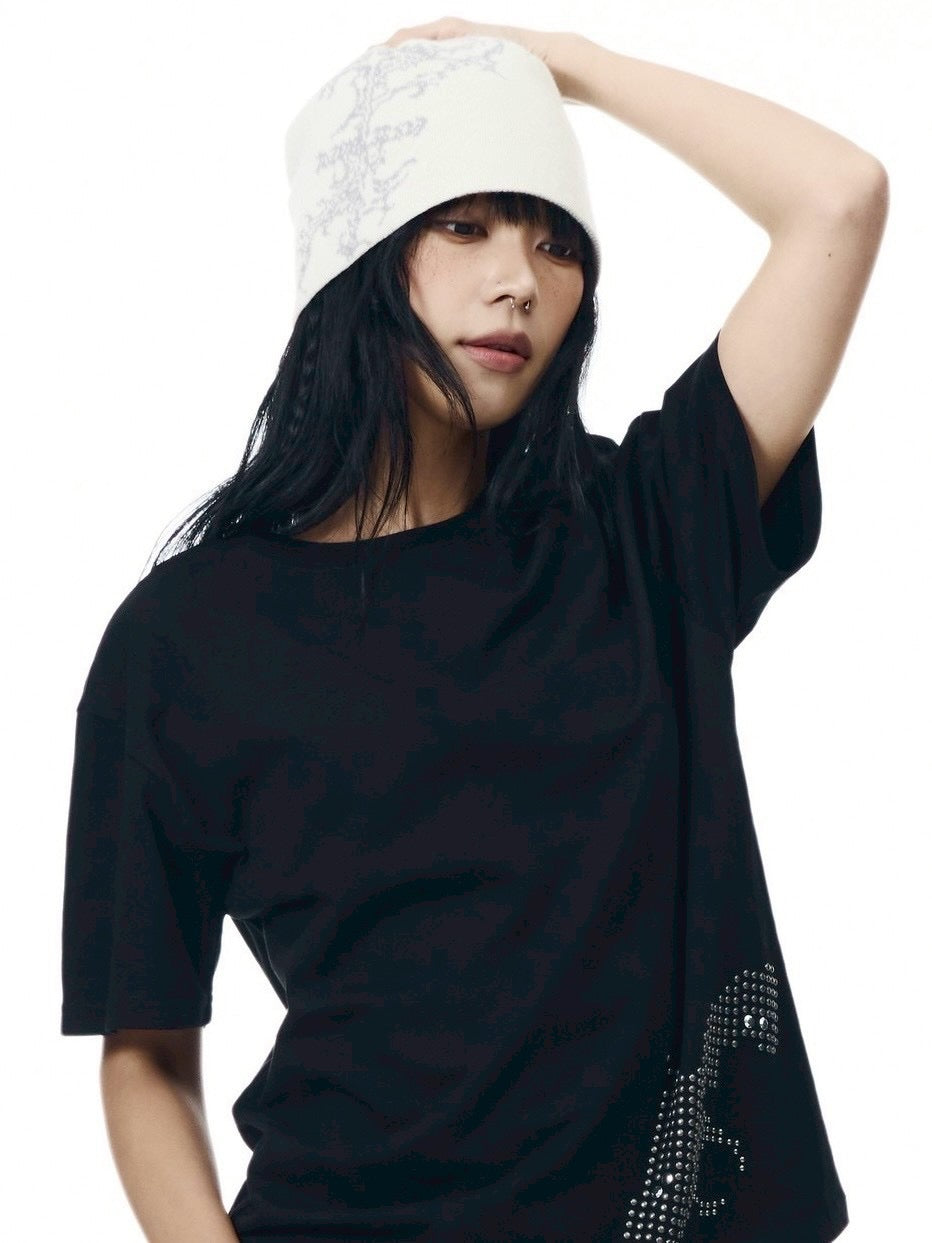 【AAKAM】Gothic Graphic Beanie