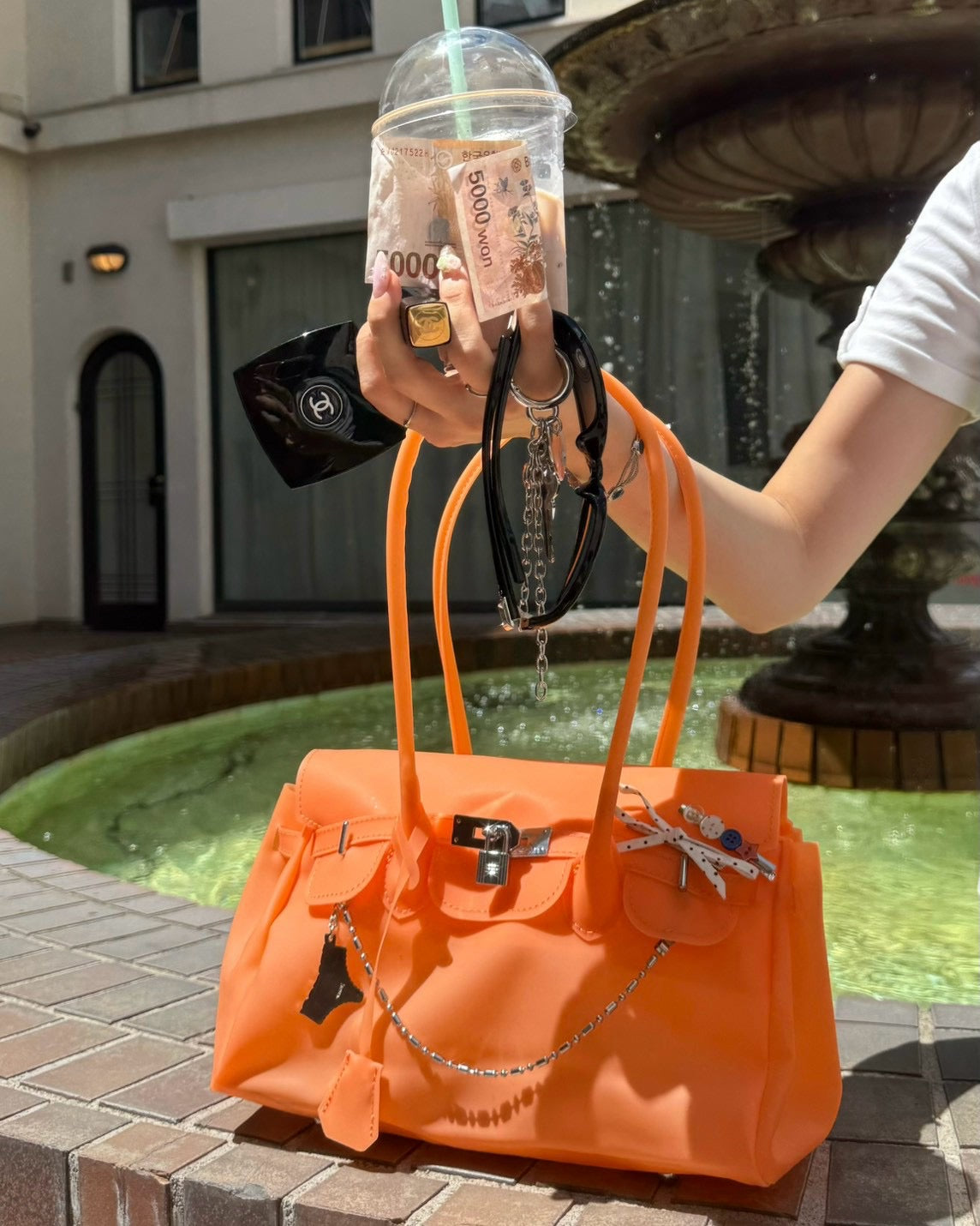 受注制【OaKS】jelly hand bag 2 (5color)