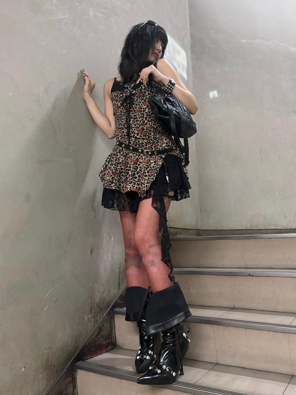 7/11 20:00発売　国際配送【BABY09】Loose Guard  Heel Boots (2color)