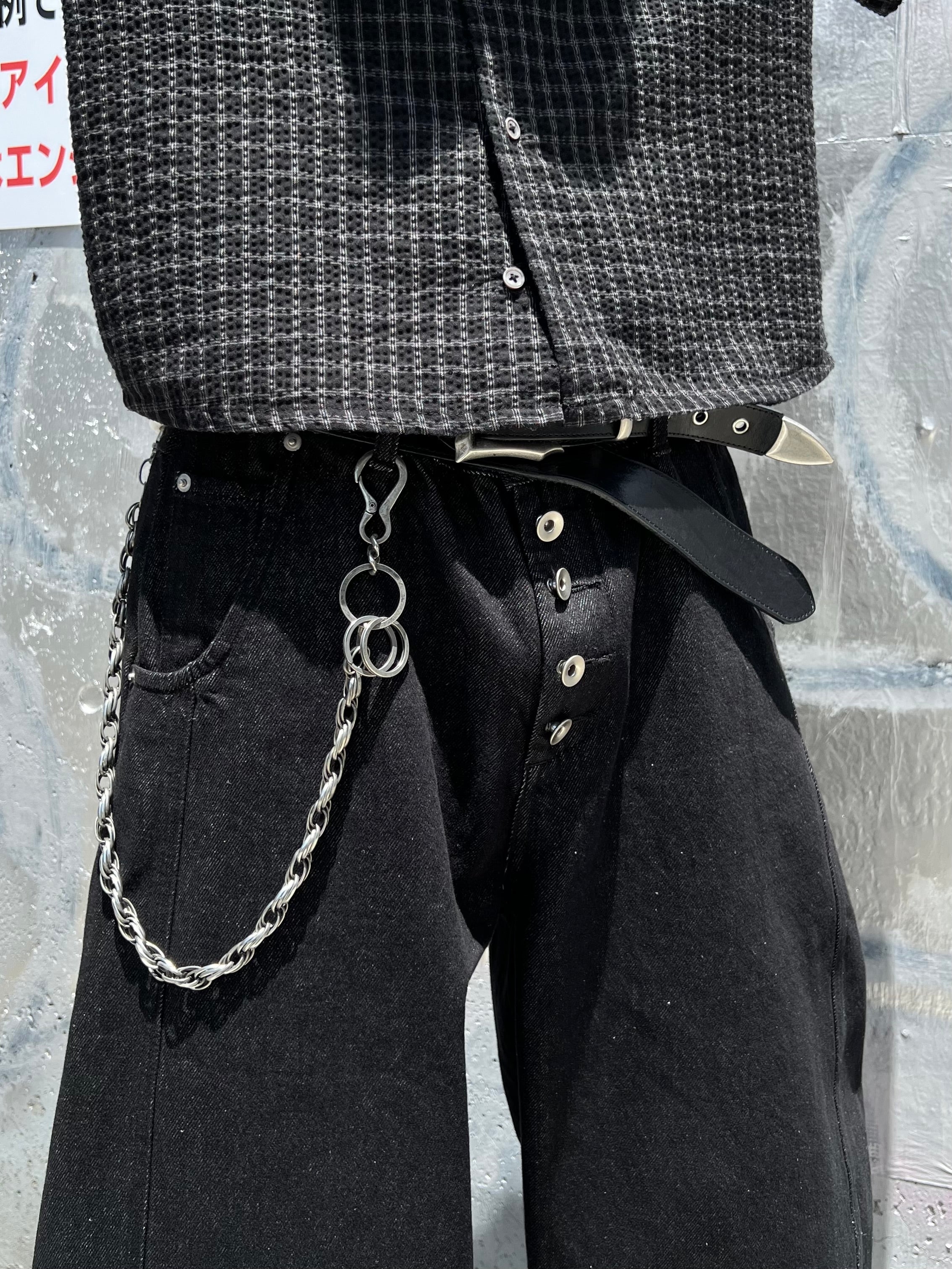 大阪店WEB限定受注制【Chikashitsu +】button fly ballon denim pants (2color)