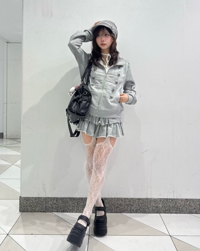 大阪店 WEB限定 受注制【Never mind the XU】Noir Napoleon Zip Top