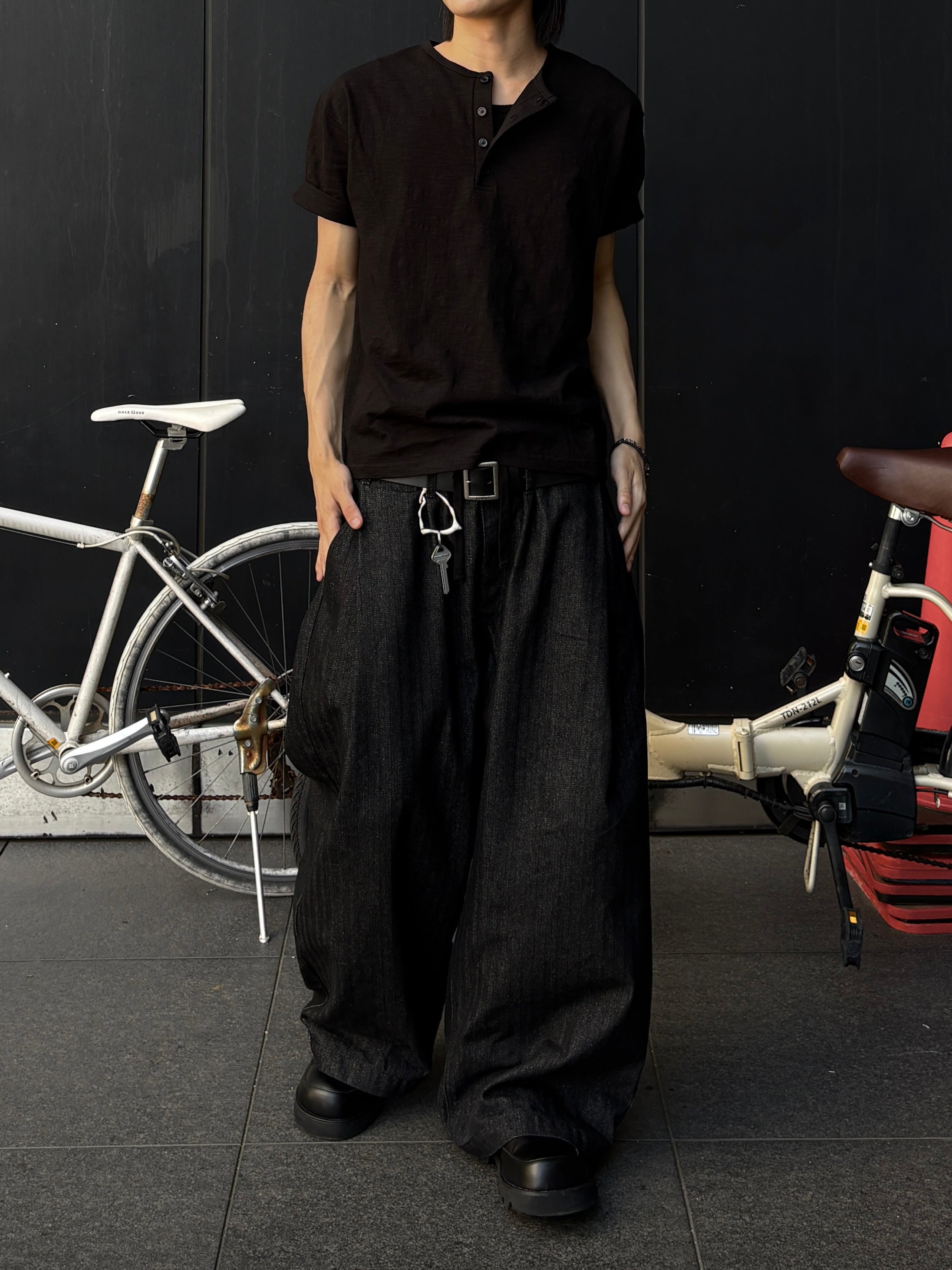 【youll】basic henley neck tee (2color)