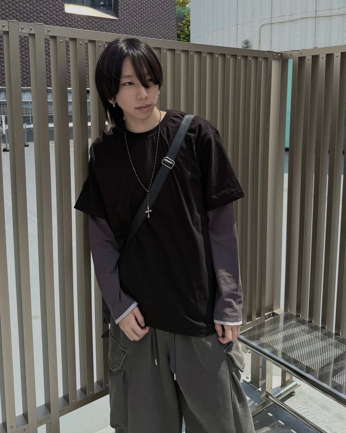 受注制【nmtc+】Eyelet Cutout Tee (2color)