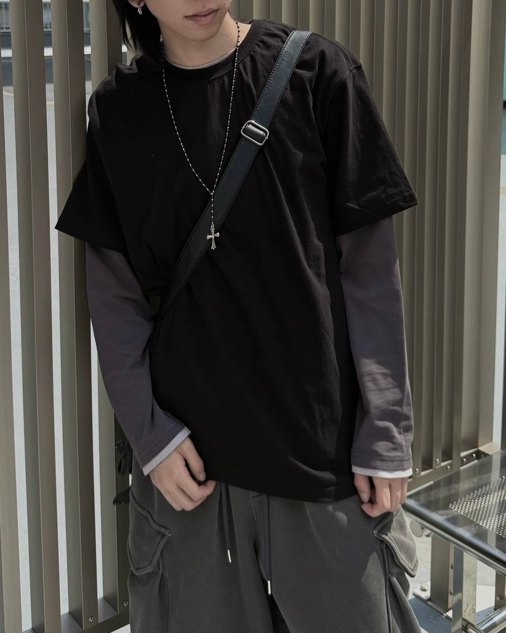 受注制【nmtc+】Eyelet Cutout Tee (2color)