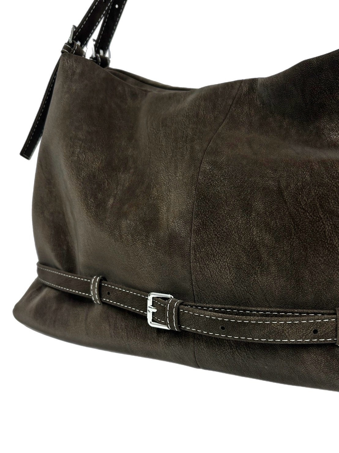 受注制【OaKS】suede boston bag (2color)