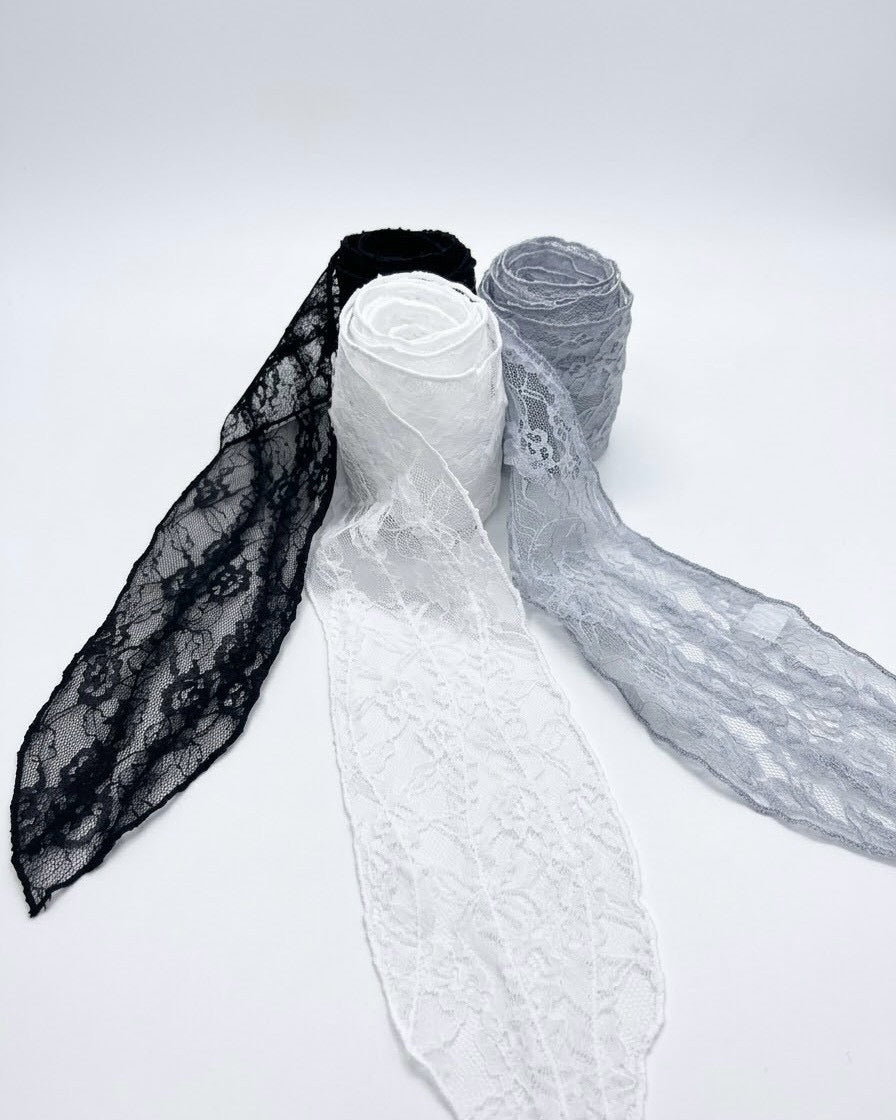 大阪店 WEB限定 受注制【Never mind the XU】Lace Ribbon Tie