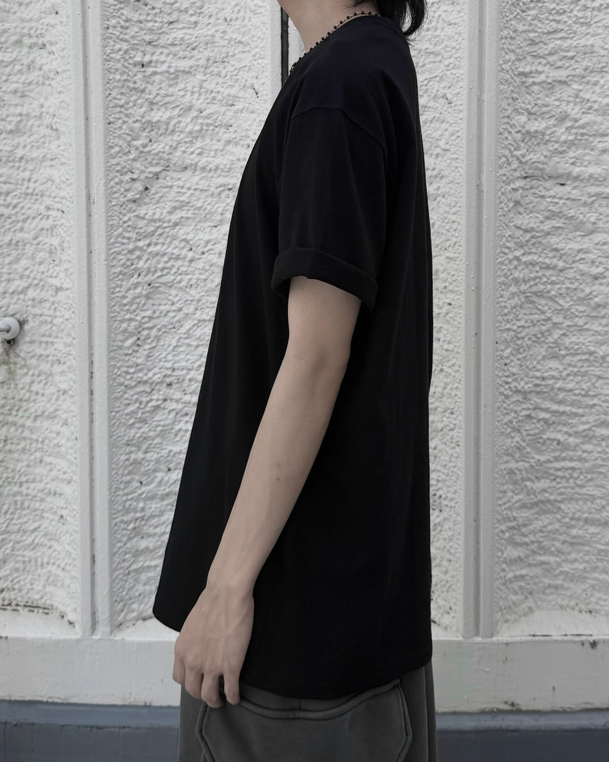 受注制【nmtc+】Eyelet Cutout Tee (2color)