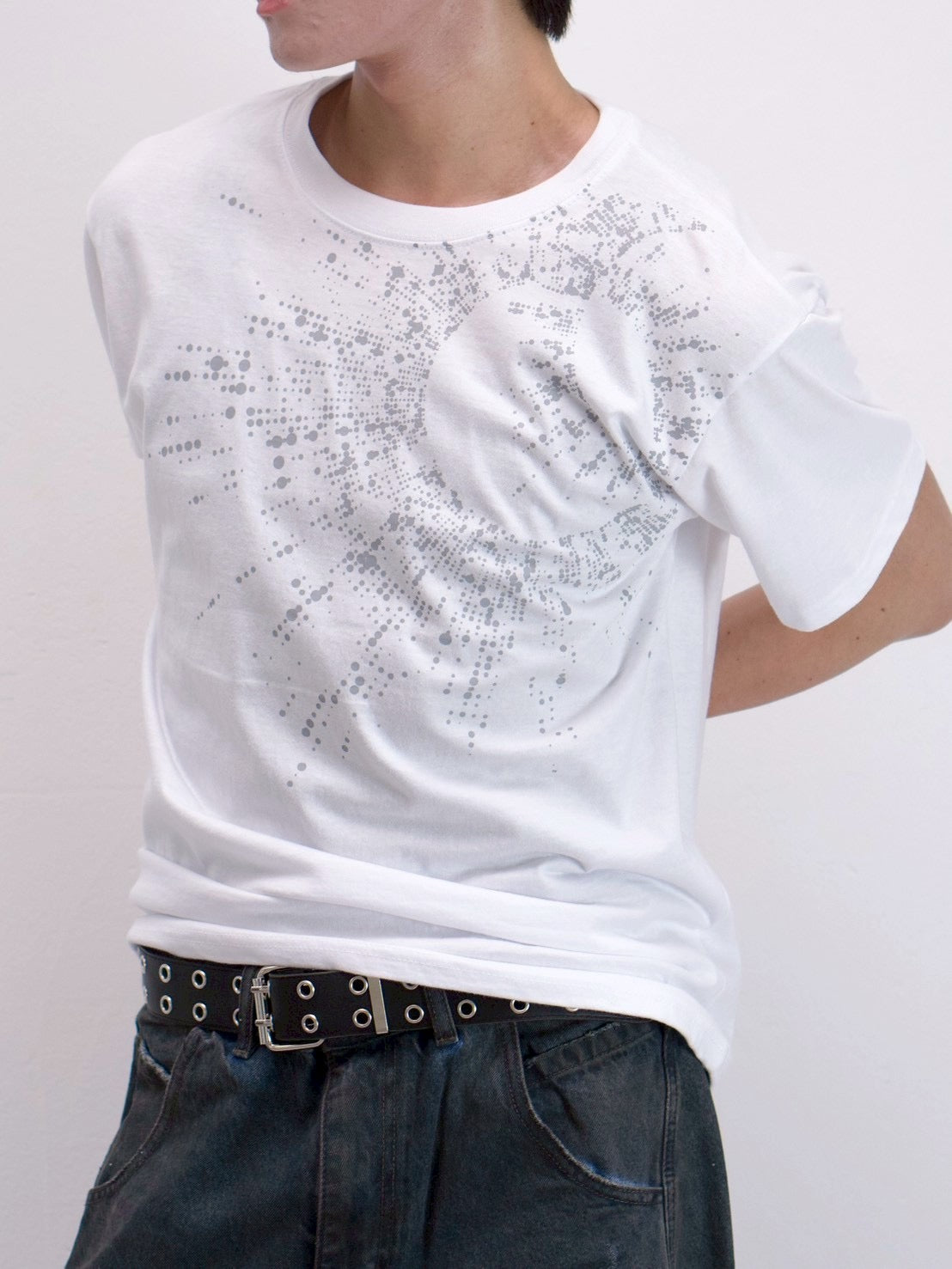 受注制【Chikashitsu +】sunshine printing crop tee (4color)