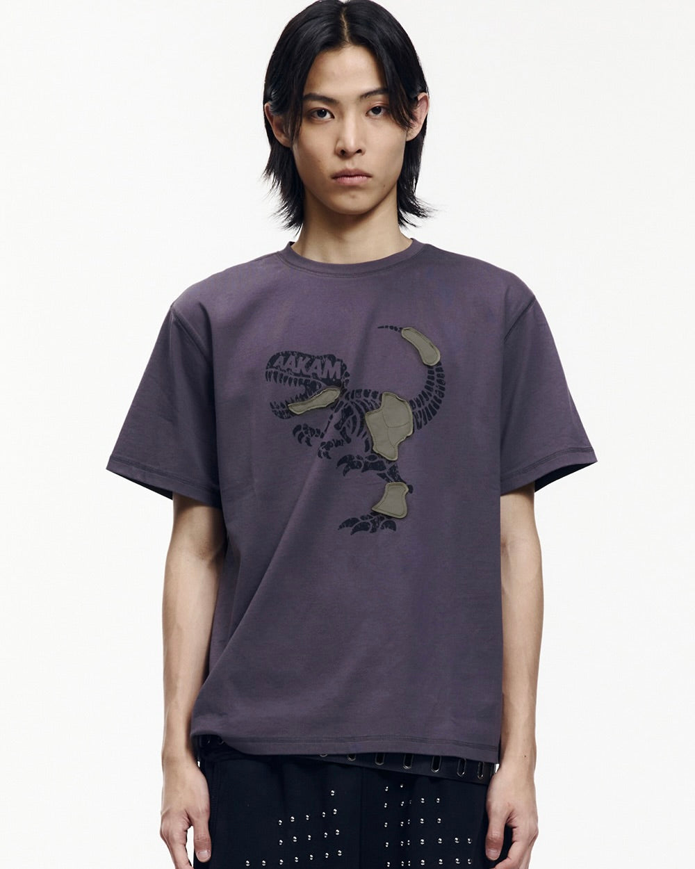 【AAKAM】Dino Patch Half Top