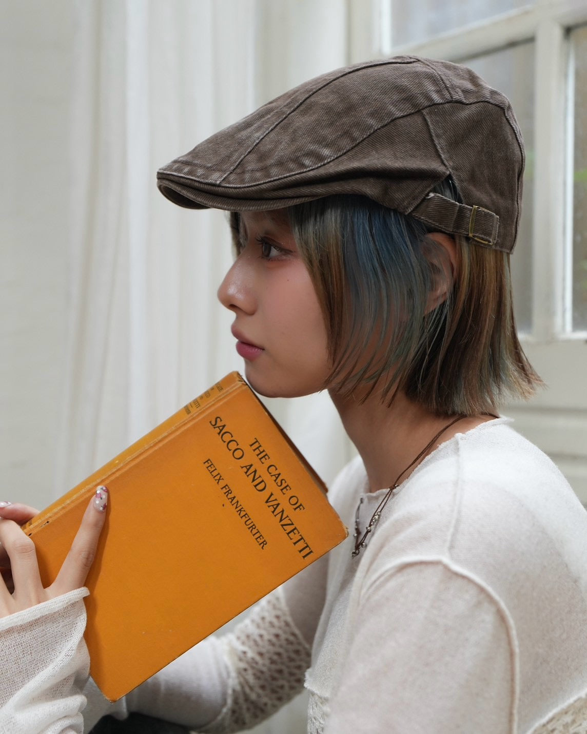 受注制【OaKS】washed denim hunting cap (3color)