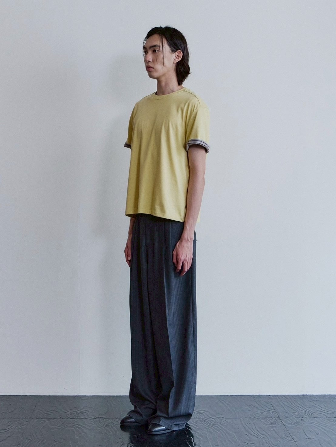 【Waviness】Stripe Layered T-shirts