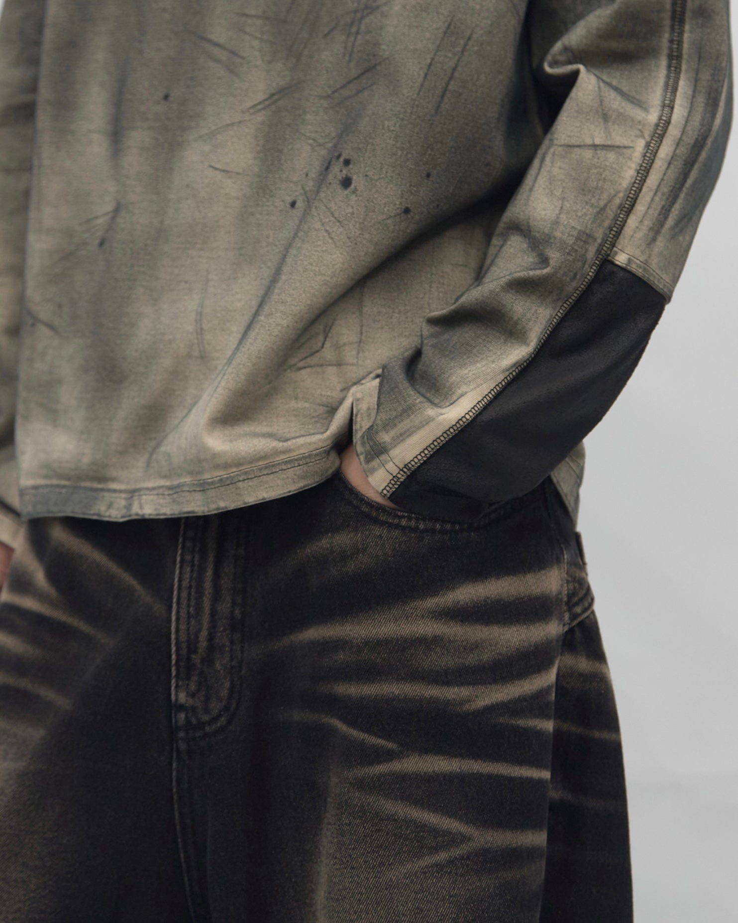 【BLR BLUER】Edge-Weighted Pants