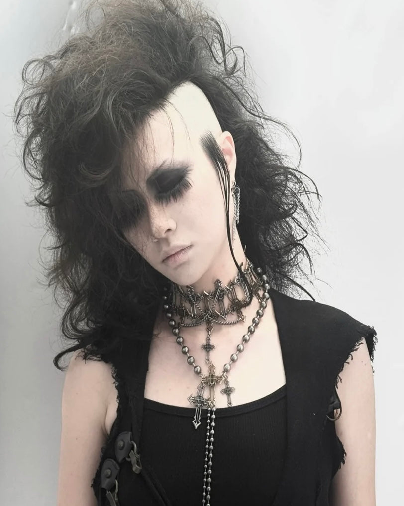【IIIMIII】 Cascading Rosary Chain Necklace