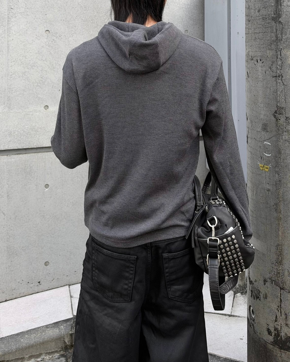 受注制【nmtc+】Diagonal Zip Hood Top (3color)