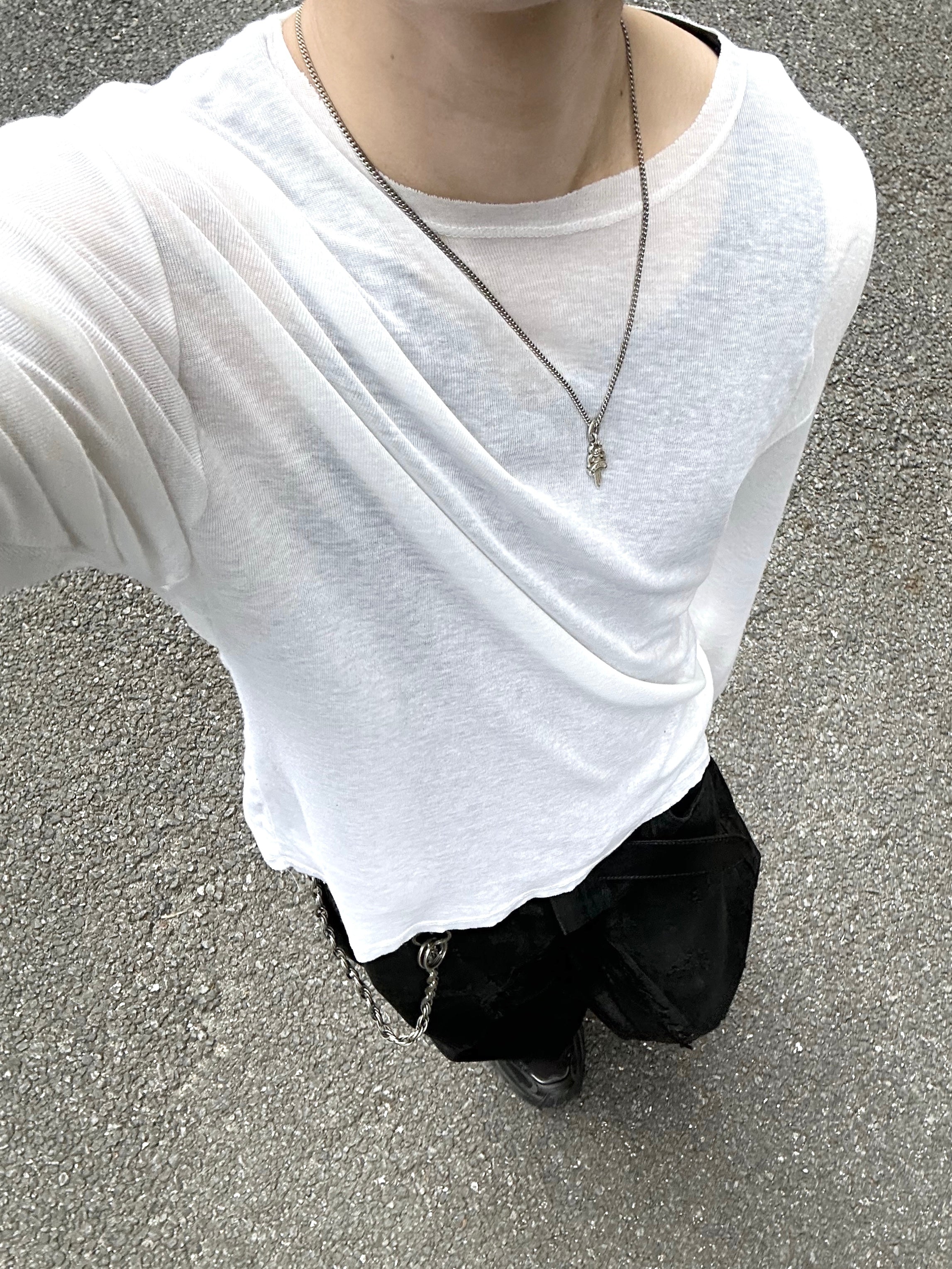 大阪店WEB限定受注制【Chikashitsu + 】wool inner t-shirt (3color)