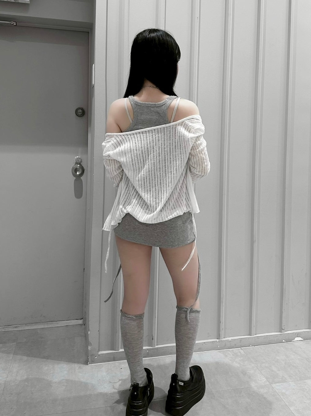 受注制【nmtc+】Sheer Bolero Cardigan (3color)
