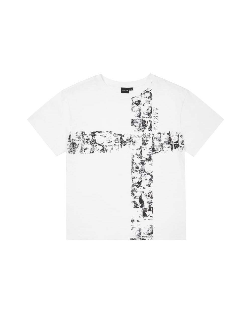 【AAKAM】Mosaic Cross Half Top