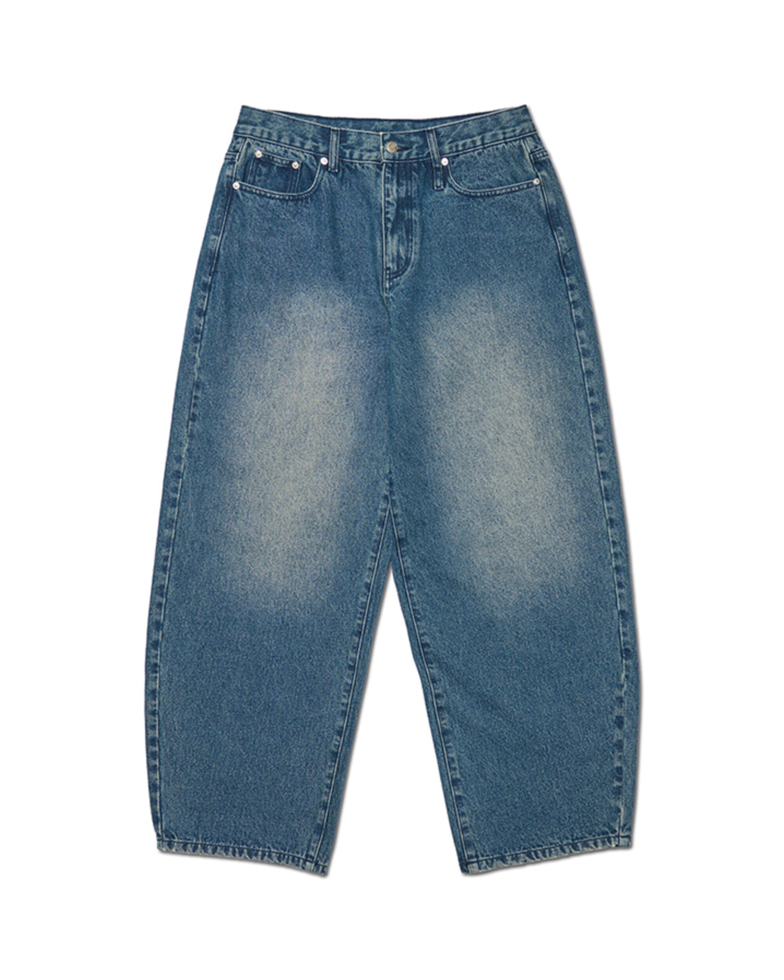 【NOMANUAL】BASIC WASHED DENIM PANTS