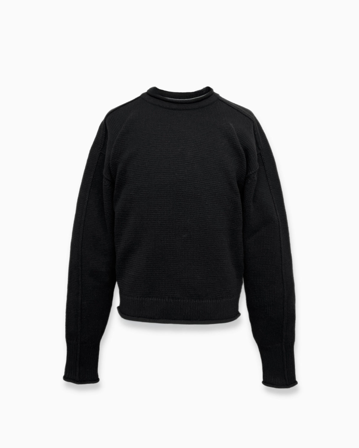 【CHIKASHITSU PLUS HIGH】Contour roll knit sweater (2color)