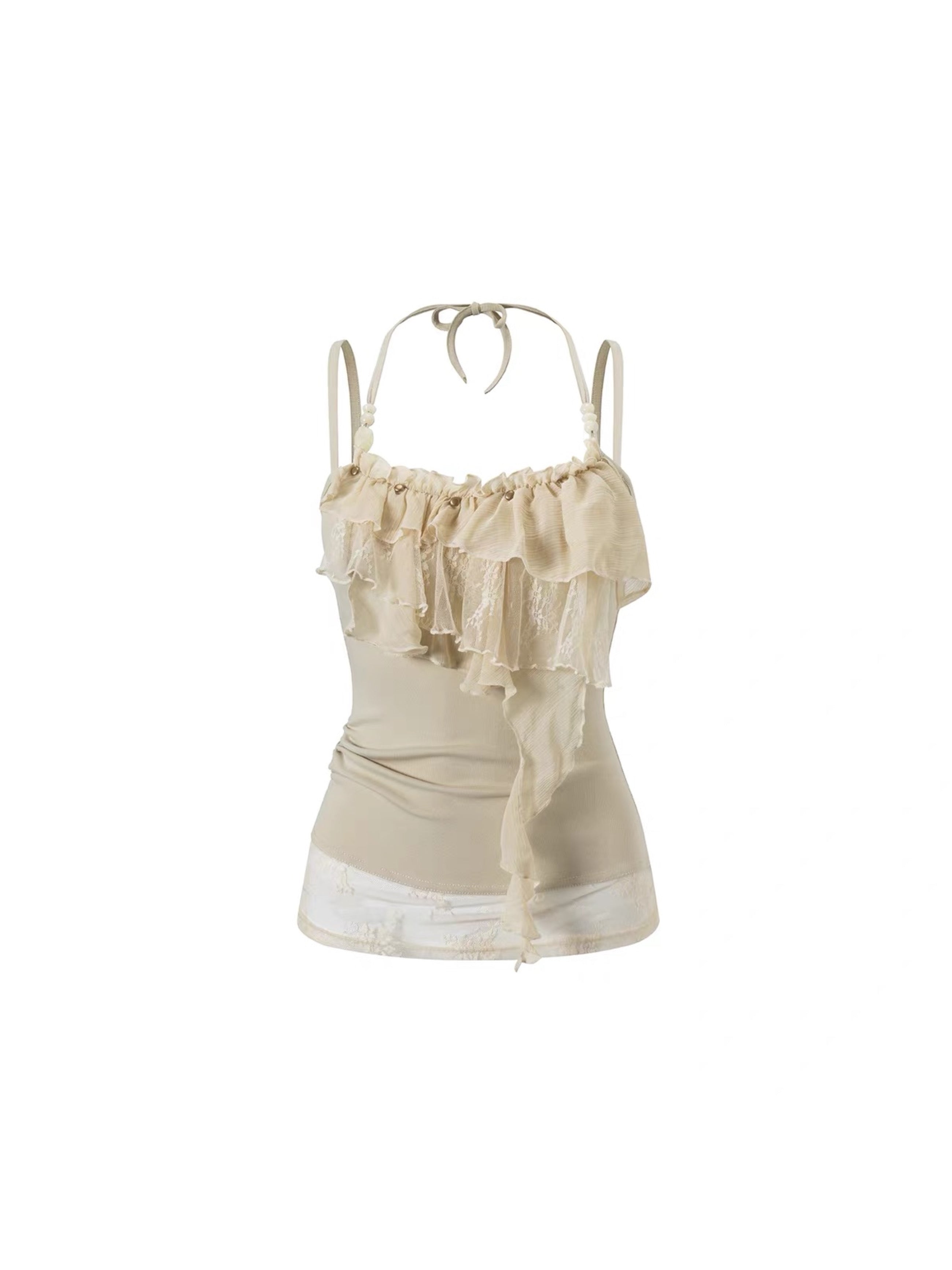 【Cest Nous】Lace beaded camisole