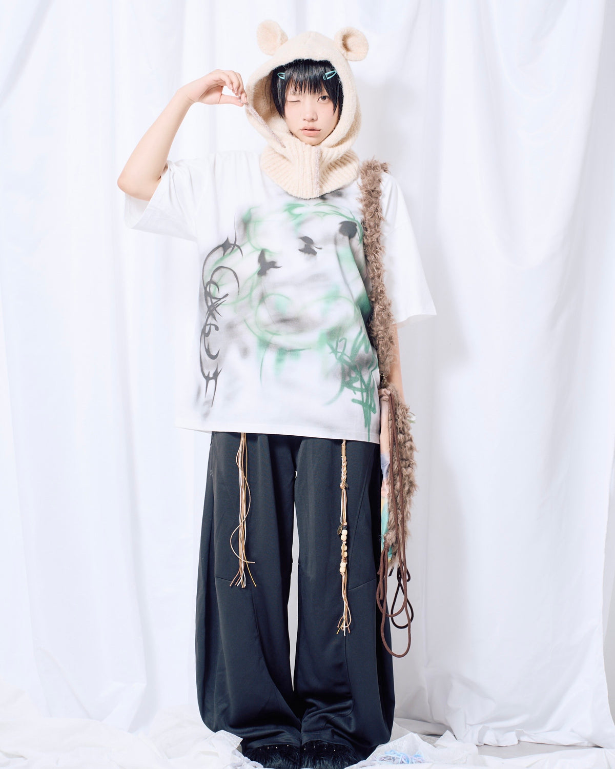 9/25 20:00 発売【Nerd out XU】nomad rope sweat pants