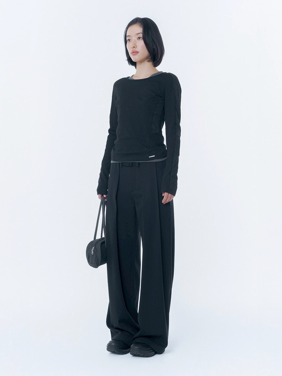 【Miseki seoul】Twill baguette bag