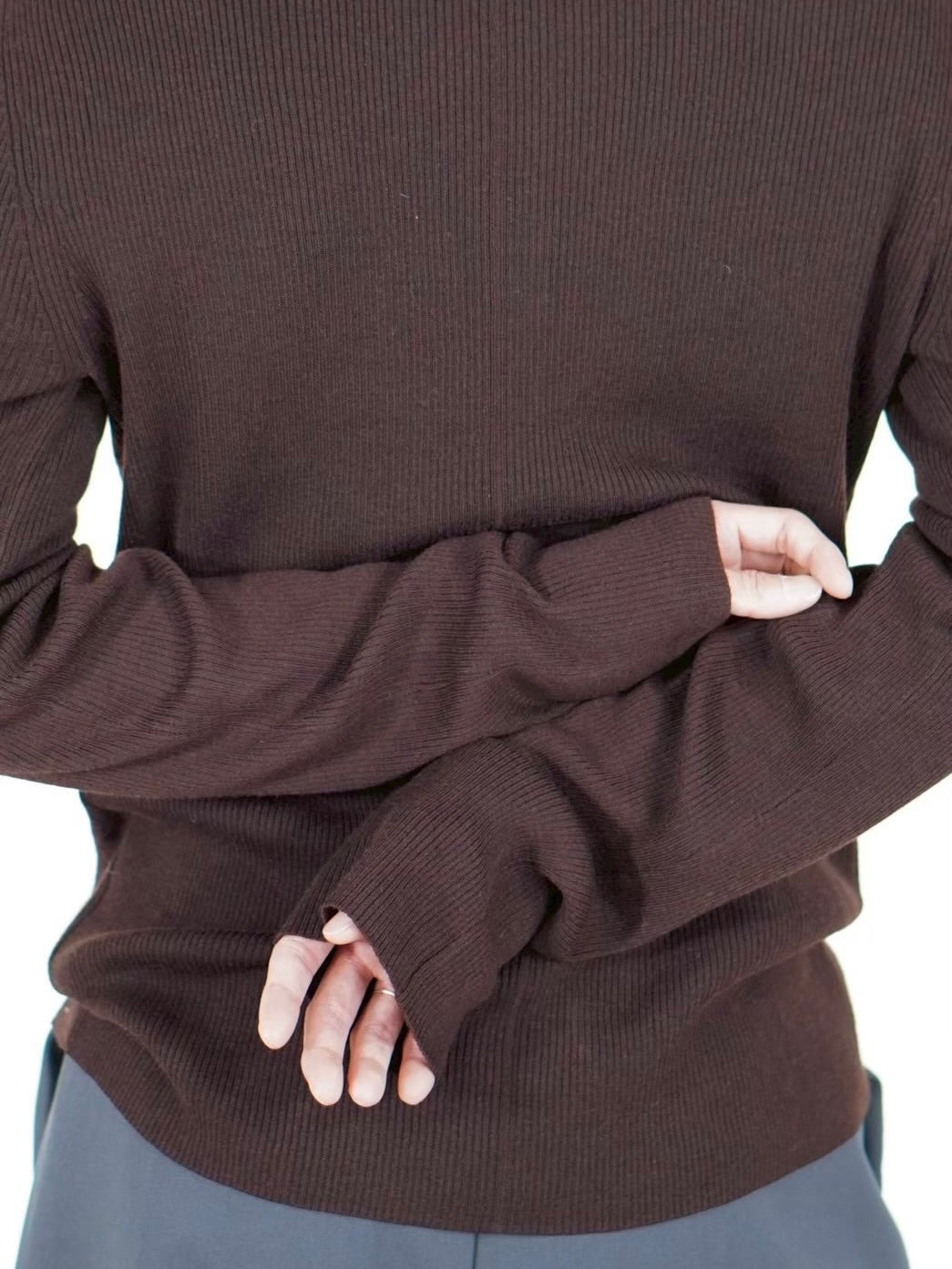 【Chikashitsu +】henley neck long sleeve knit (4color)