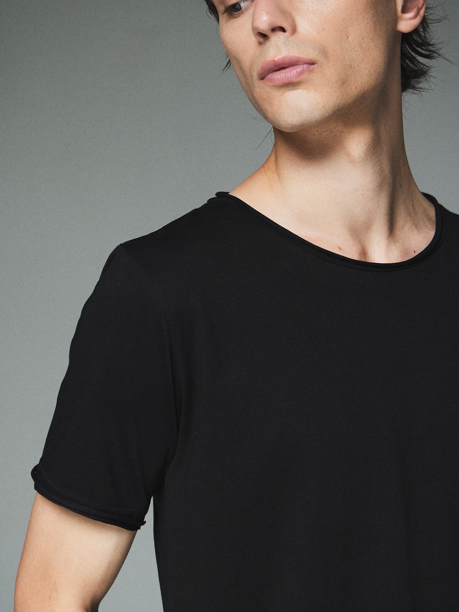 【CS】cut off pack tee (white/black）
