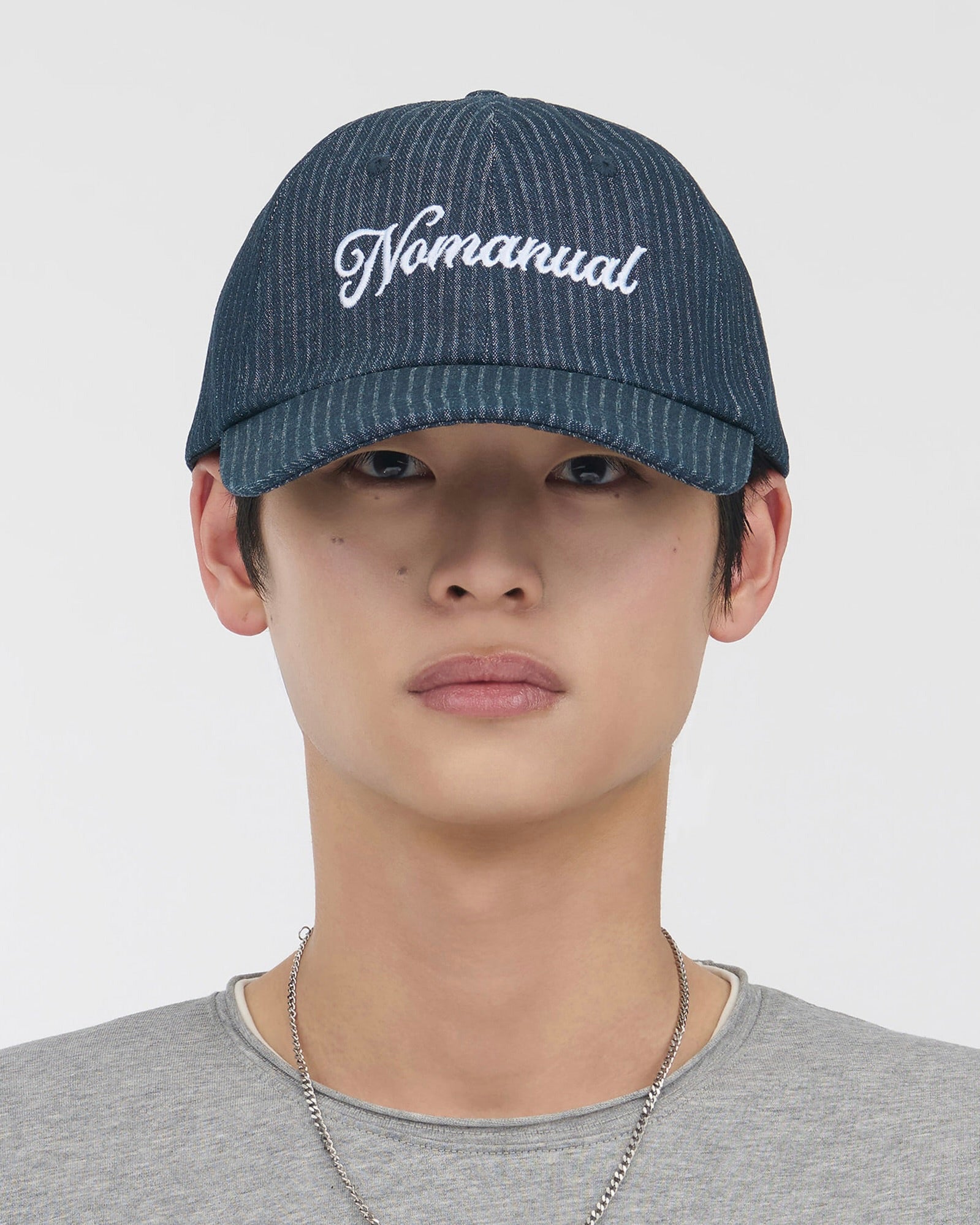 【NOMANUAL】NM STRIPE BALL CAP