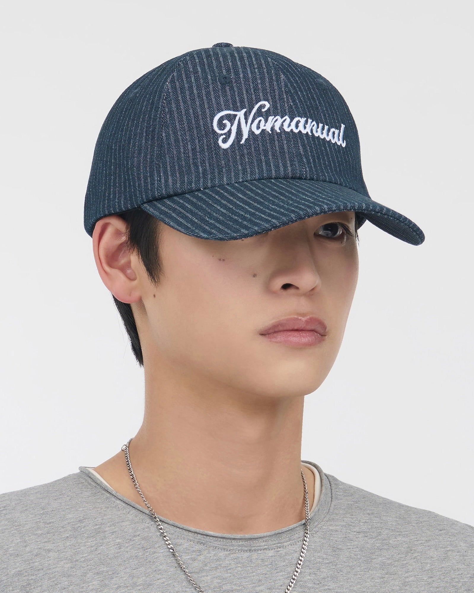 【NOMANUAL】NM STRIPE BALL CAP