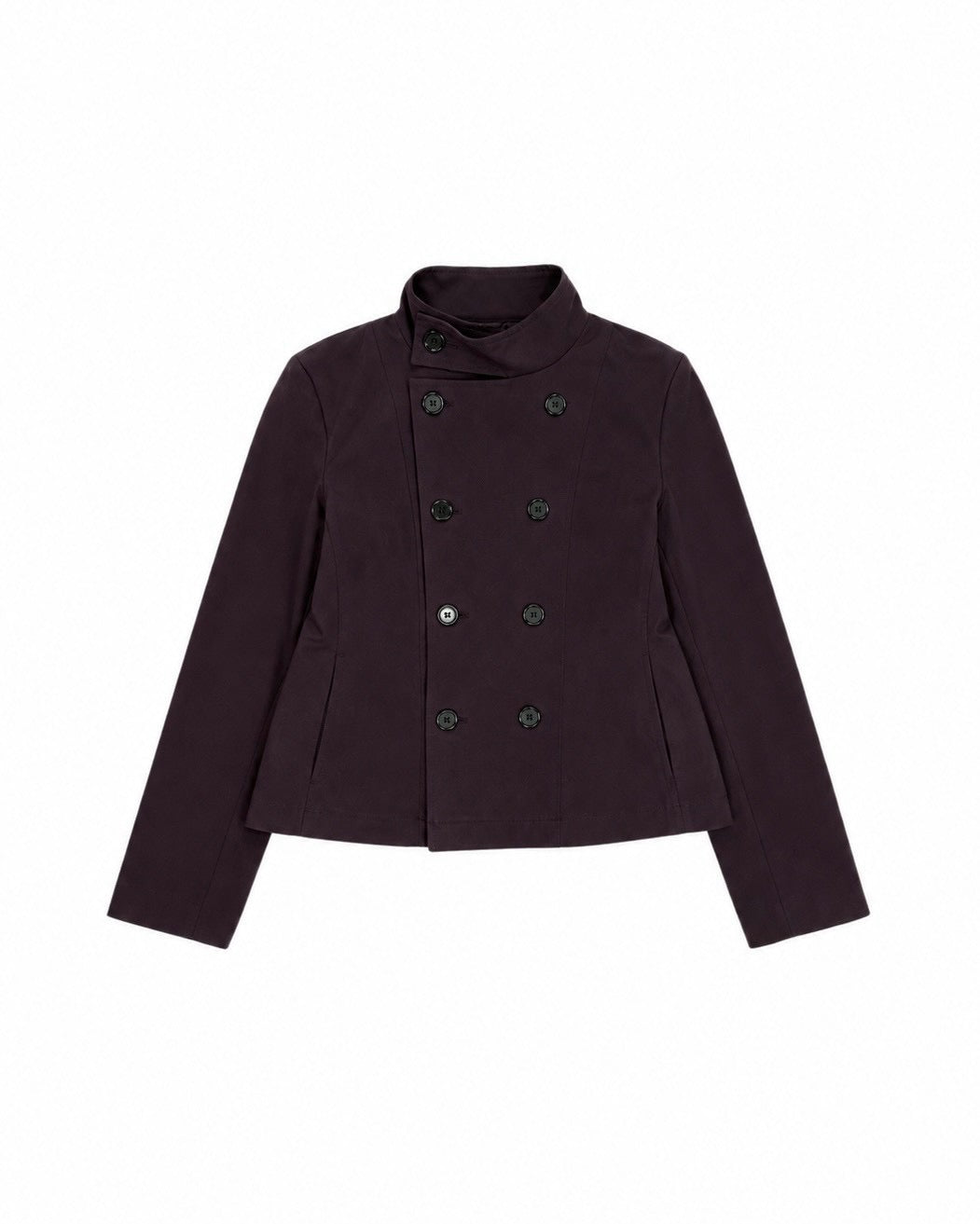 受注制【OaKS】low-neck slim-fit jacket (3color)