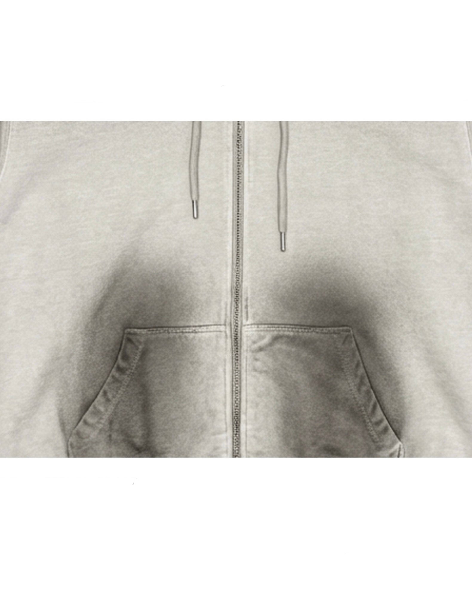 【BLR BLUER】Faded Layer Hoodie Zip-Up Jacket