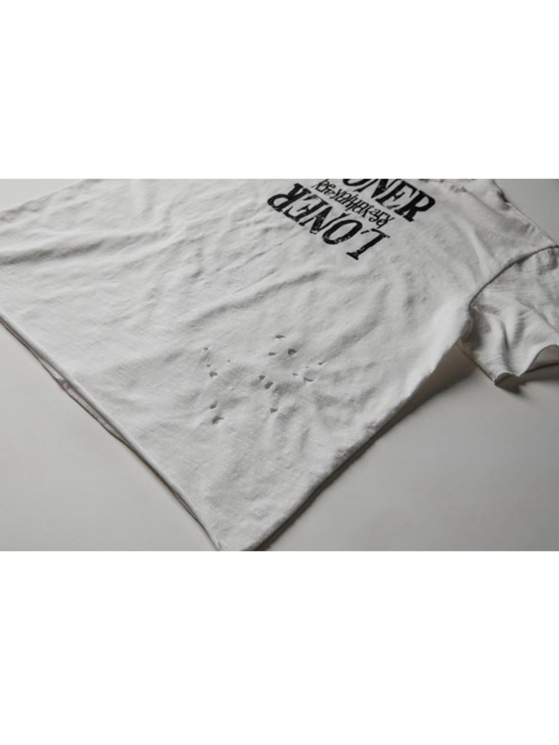 【roaringrad】Cross Damage Slub T-Shirt