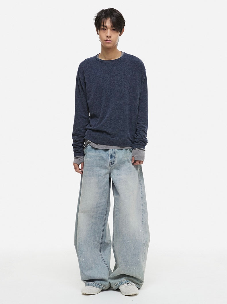 【DNSR】Painting Curved Denim Pants