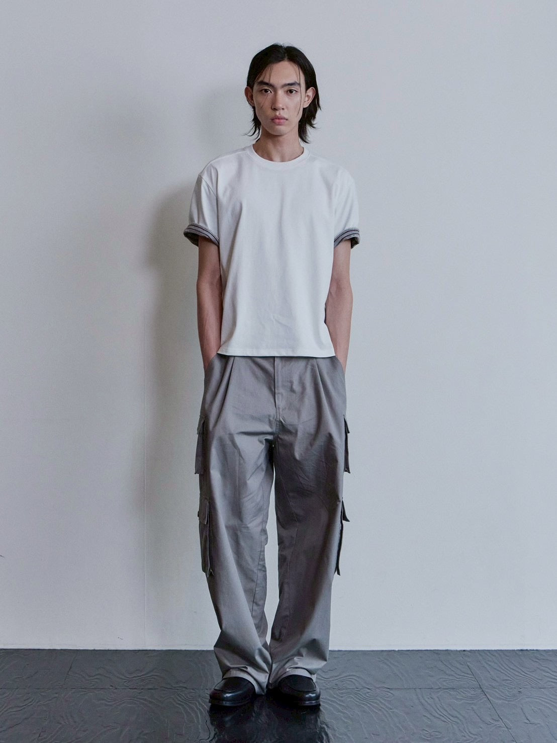 【Waviness】Stripe Layered T-shirts